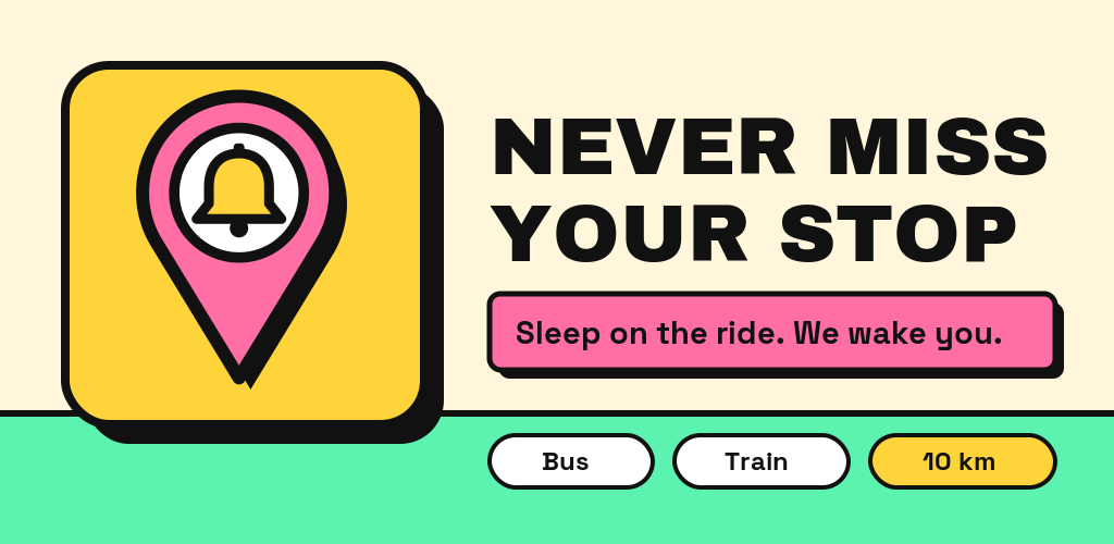Commute Alarm feature graphic
